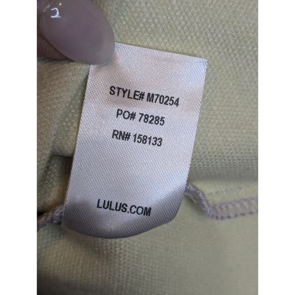 LULUS Sz Sm Cool Style Lavender Vegan Leather Puff Sleeve Button Up Dress $65 - Picture 7 of 7